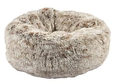 Bobby - Coussin Donut Poilu Taupe pour Chien
