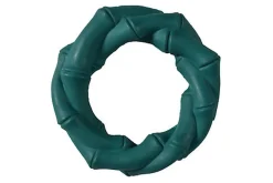 Bobby - Jouet Anneau Bambou Caoutchouc Vert pour Chiens