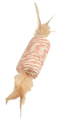 Bobby - Jouet Tube Rose pour Chats - 8cm