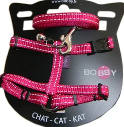 Bobby - Kit Harnais + Laisse SAFE pour Chat - Fuchsia