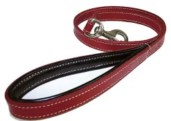 Bobby - Laisse Classique Haute Finition Rouge pour Chiens