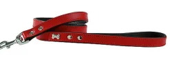 Bobby - Laisse Extra Souple Rouge pour Chiens - 100cm