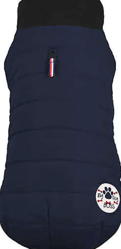 Bobby - Manteau Costaud Bleu Nuit pour Chiens - 52cm/XL