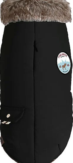 Bobby - Manteau Finlande Noir pour Chiens - 36cm/M