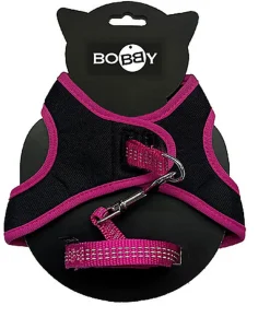Bobby - Pack Harnais Mini + Laisse Safe Noir pour Chat