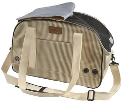 Bobby - Sac de Transport Tennis Beige pour Chiens et Chats - 45cm