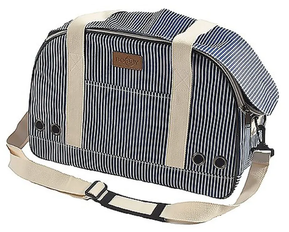 Bobby - Sac de Transport Tennis Marine pour Chiens et Chats - 45cm