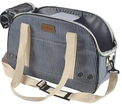 Bobby - Sac de Transport Tennis Marine pour Chiens et Chats - 45cm