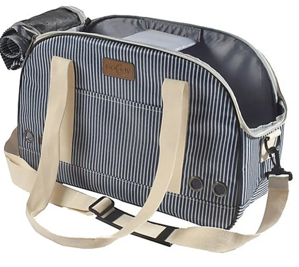Bobby - Sac de Transport Tennis Marine pour Chiens et Chats - 45cm