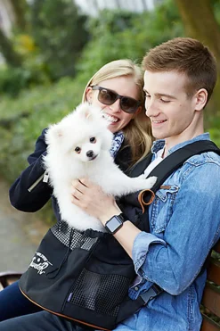 Bobby - Sac Traveler Noir pour Chiens et Chats - S