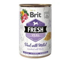Brit - Pâtée Adult Veau Millet pour Chiens - 400g
