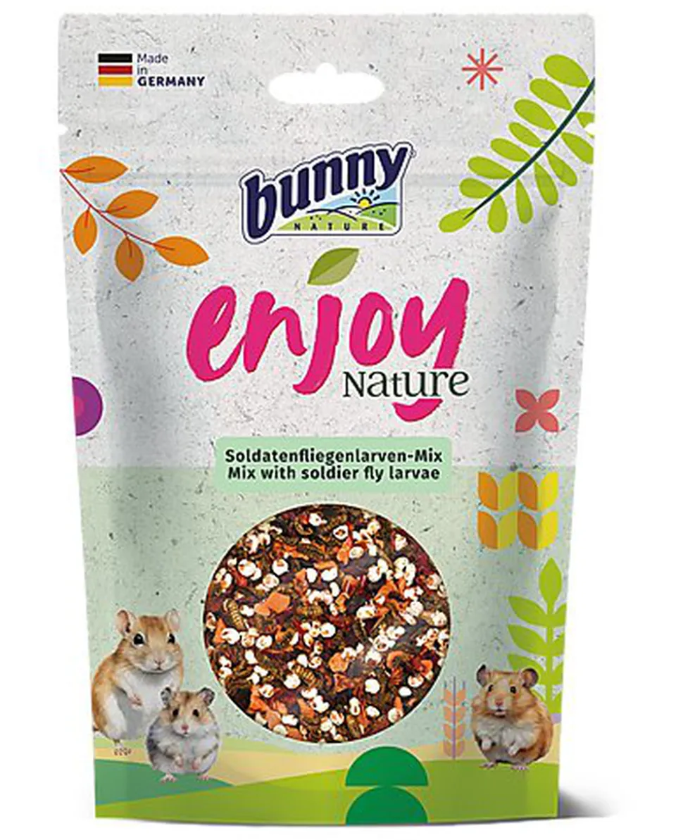 Bunny Nature - Snack Enjoy Nature Mélange aux Larves de Mouche Soldat - 40g