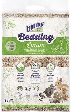 BunnyNature - Litière naturelle lin Bedding Linum - 35 l