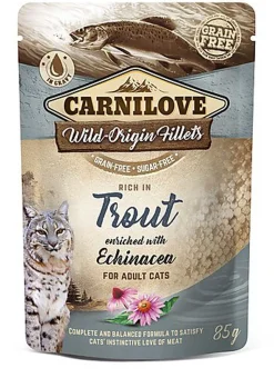 Carnilove - Chat Adulte Truite Et Echinacée - Pochon - 85g