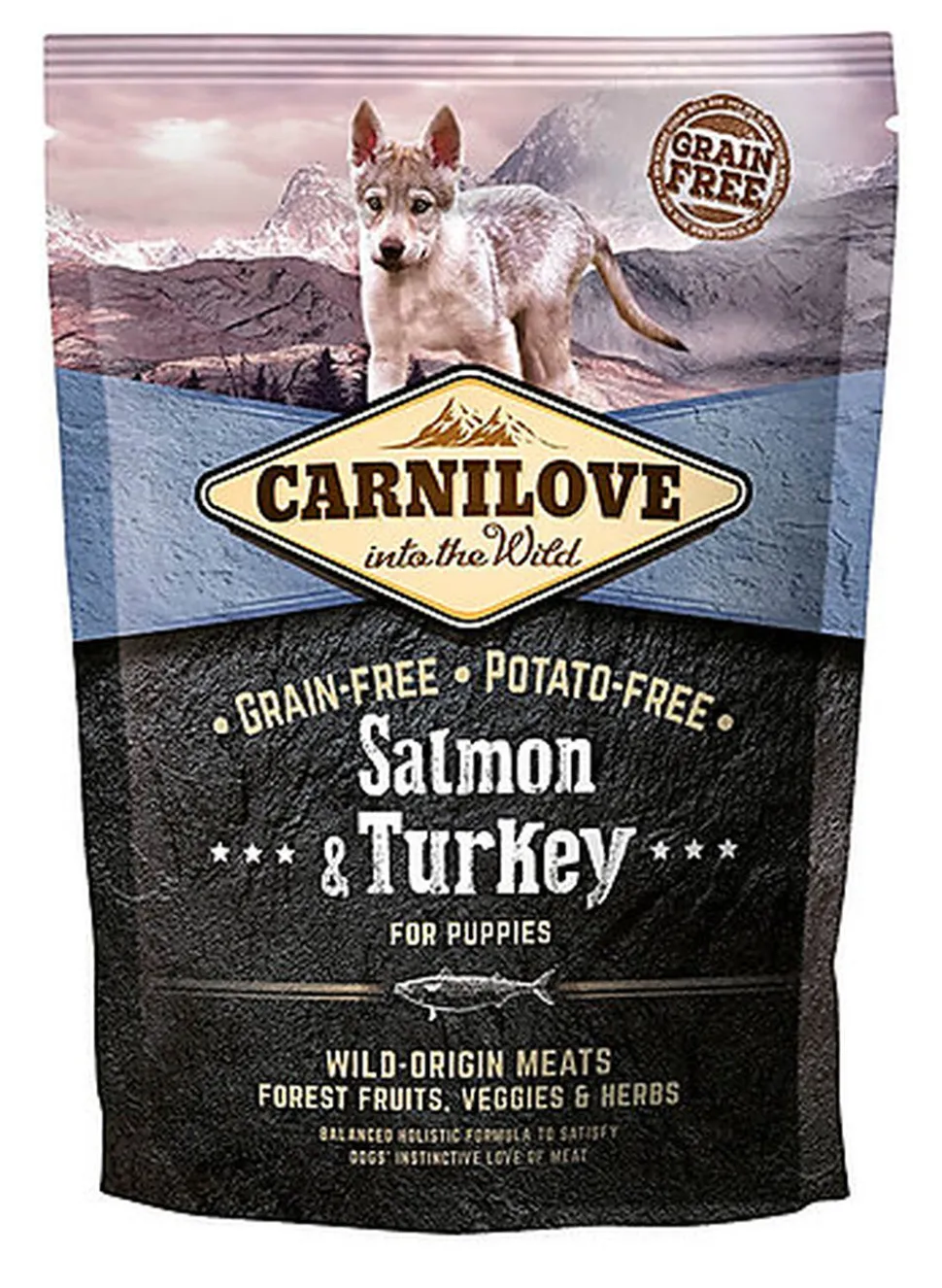 Carnilove - Croquettes Saumon et Dinde pour Chiot