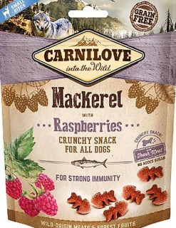Carnilove - Friandises Crunchy Maquereau et Framboises pour Chien - 200g