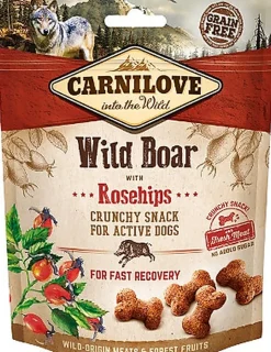 Carnilove - Friandises Crunchy Sanglier et Eglantier pour Chien - 200g