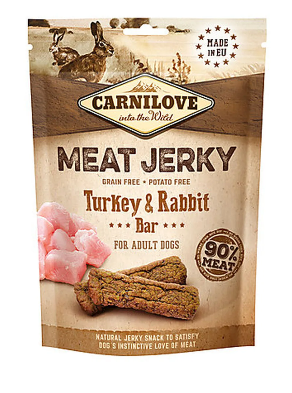 Carnilove - Jerky Barre Protéinée Dinde Lapin - 100g