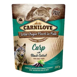 Carnilove - Sachet Fraîcheur Adulte Carpe et Carottes Noires pour Chiens - 300g
