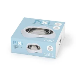 Catit - Bol de nourrissage Pixi Blanc pour Chat - 16,5cm