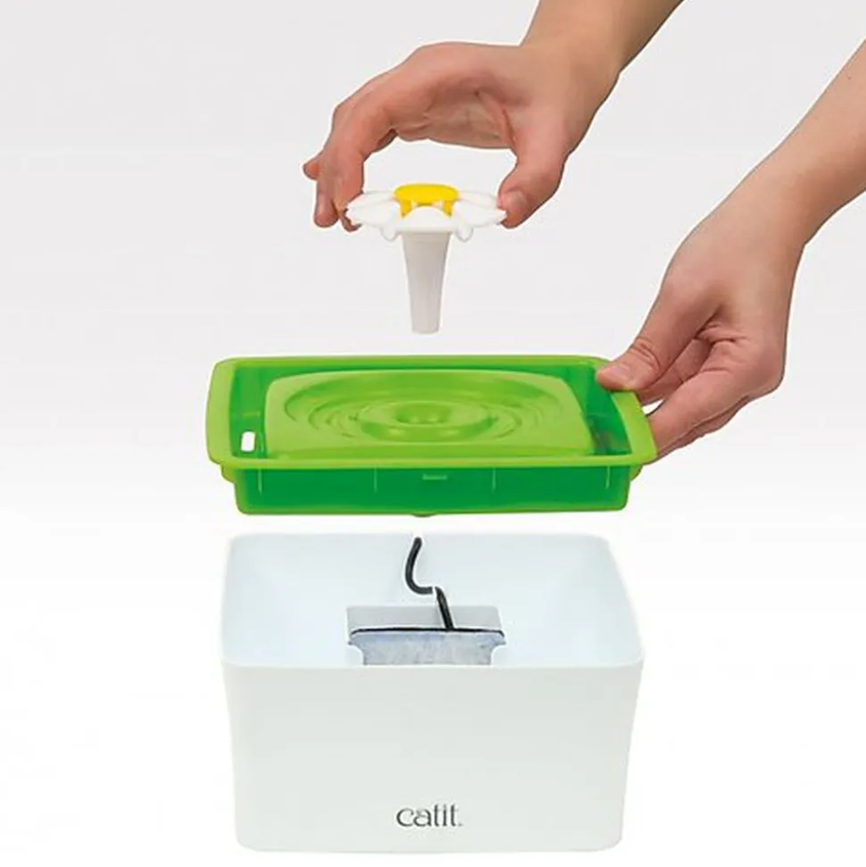 Catit - Fontaine Mini Flower Senses 2.0 pour Chat - 1,5L