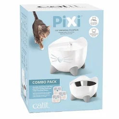 Catit - Kit Abreuvoir et Mangeoire Pixi Combo pour Chats