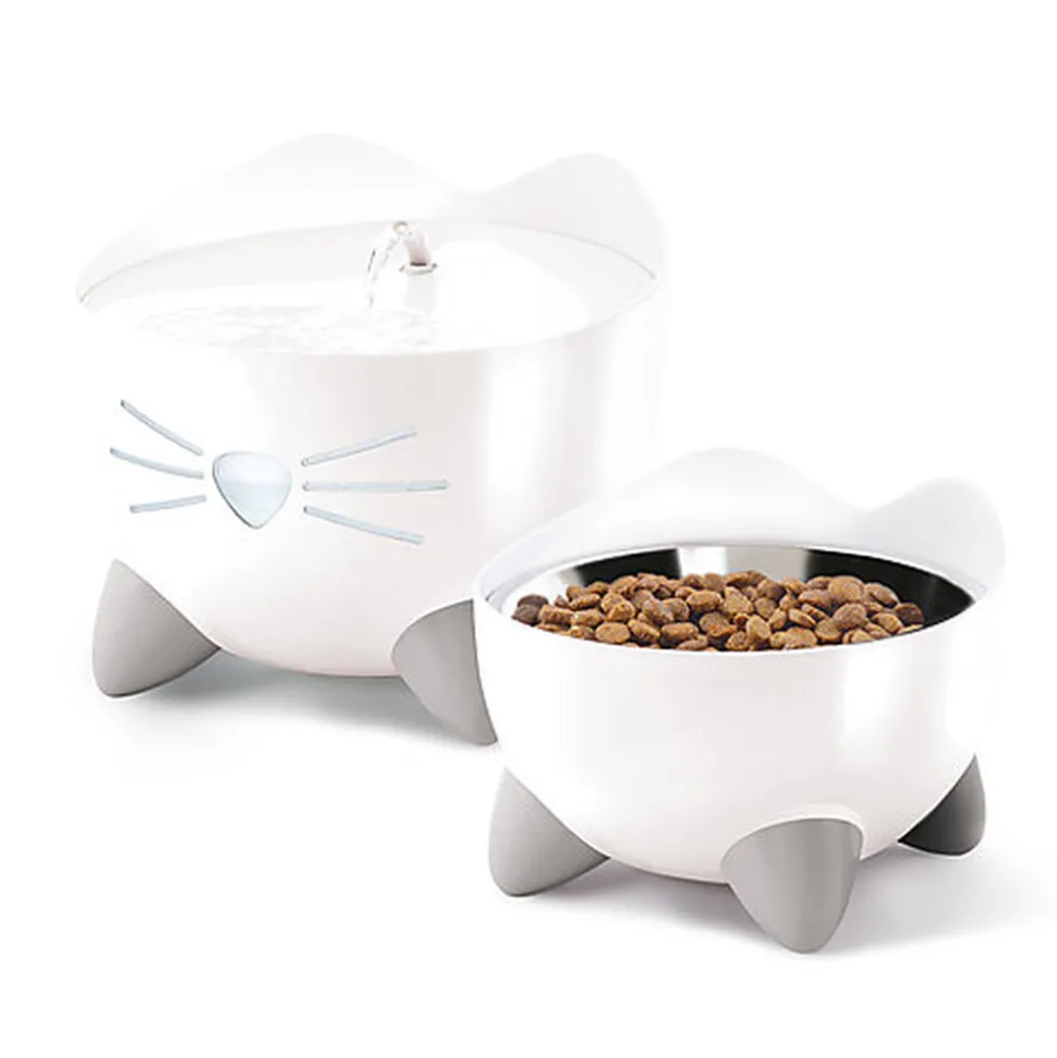 Catit - Kit Abreuvoir et Mangeoire Pixi Combo pour Chats