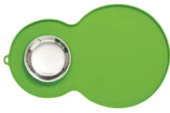 Catit - Tapis de Silicone Rond Vert pour Chats - 46x29cm