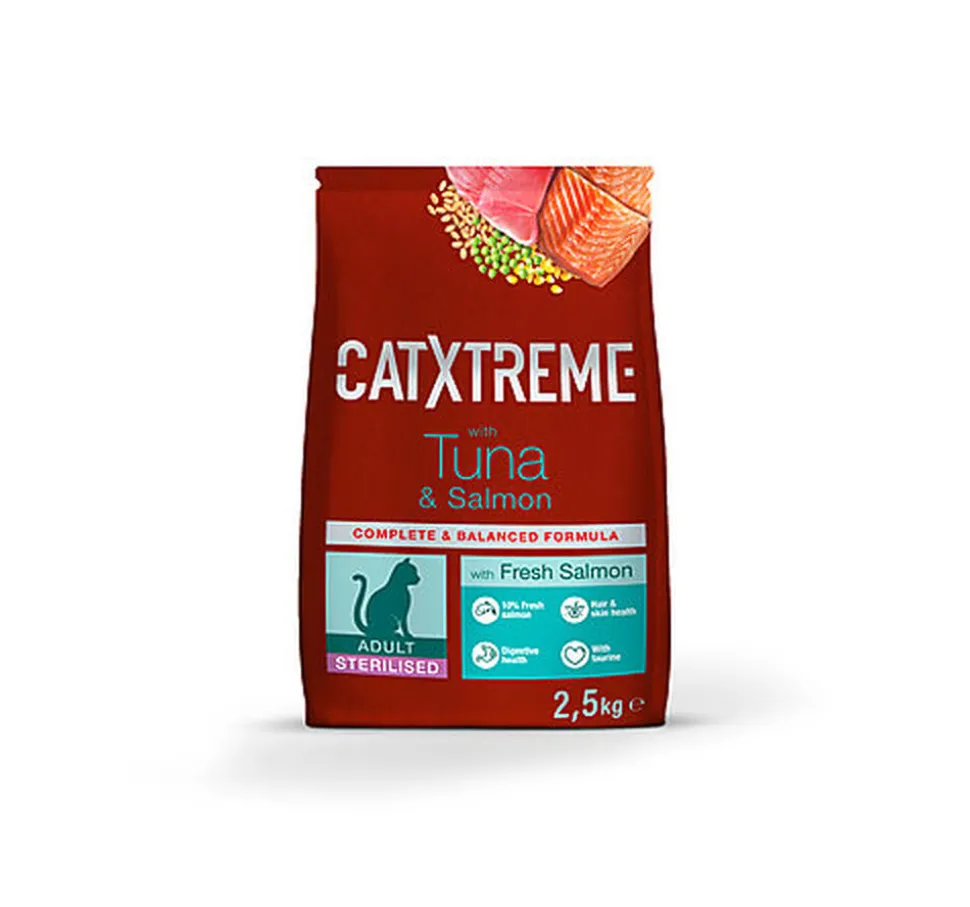 CatXtreme - Croquettes Thon Saumon pour Chat Adulte Stérilisé