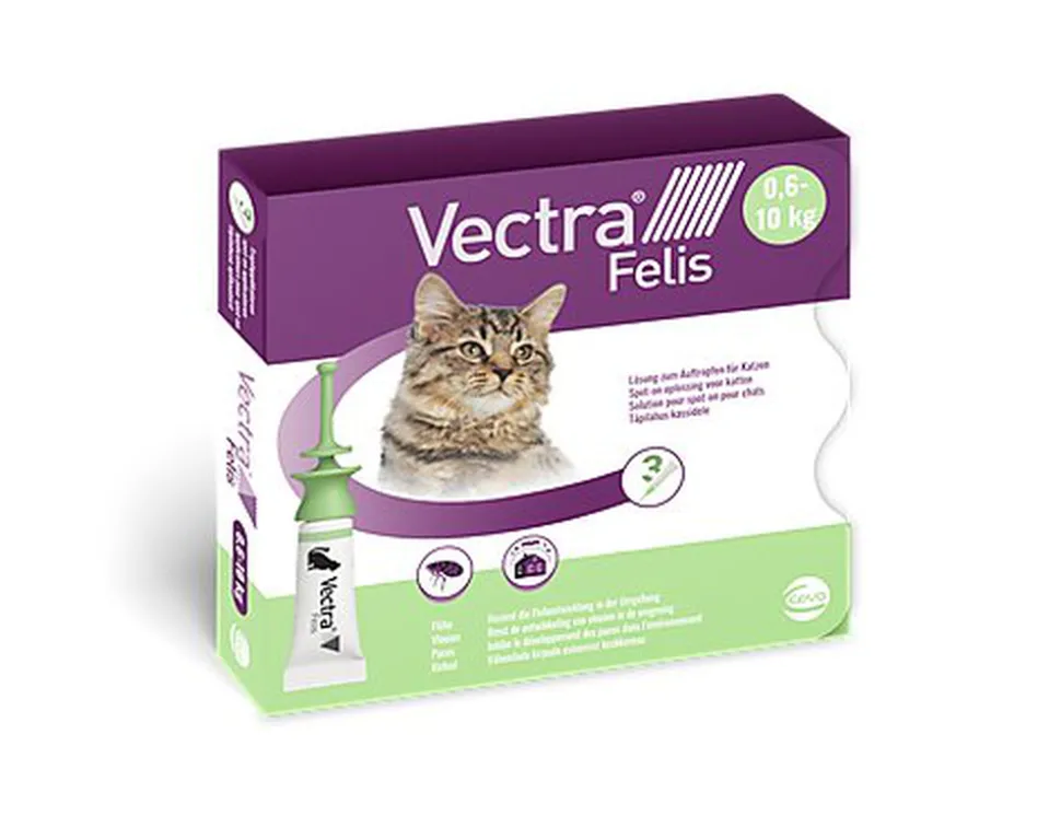 Ceva - Pipettes Antiparasitaire Vectra Felis pour Chats - x3