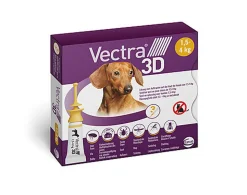 Ceva - Pipettes Antiparasitaires Vectra 3D 1,5-4Kg pour Chiens - x3