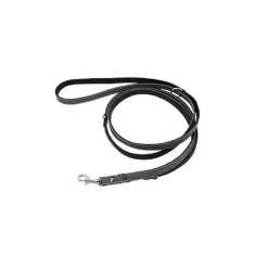 Comme Un Roi - Laisse Cuir Ajustable So Nature Gris / Noir pour Chien - 200cm