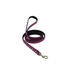 Comme Un Roi - Laisse Cuir et Strass So Trendy Rose / Noir pour Chien et Chat - 120cm