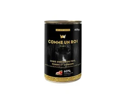 Comme Un Roi - Pâtée à la Dinde Enrichie de Pois Pomme et Sarasin pour Chien - 400g