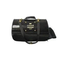 Comme Un Roi - Sac de Transport Niche So Chic Noir pour Chien et Chat - 50cm