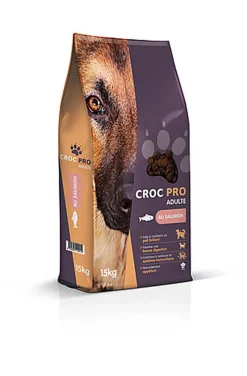 Croc Pro - Croquettes Adulte au Saumon pour Chiens - 15Kg