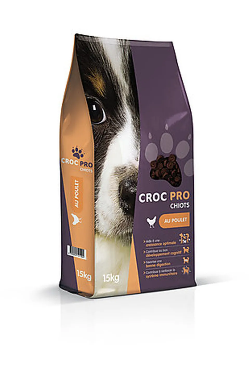 Croc Pro - Croquettes au Poulet pour Chiots - 15Kg