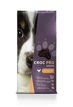 Croc Pro - Croquettes au Poulet pour Chiots - 15Kg
