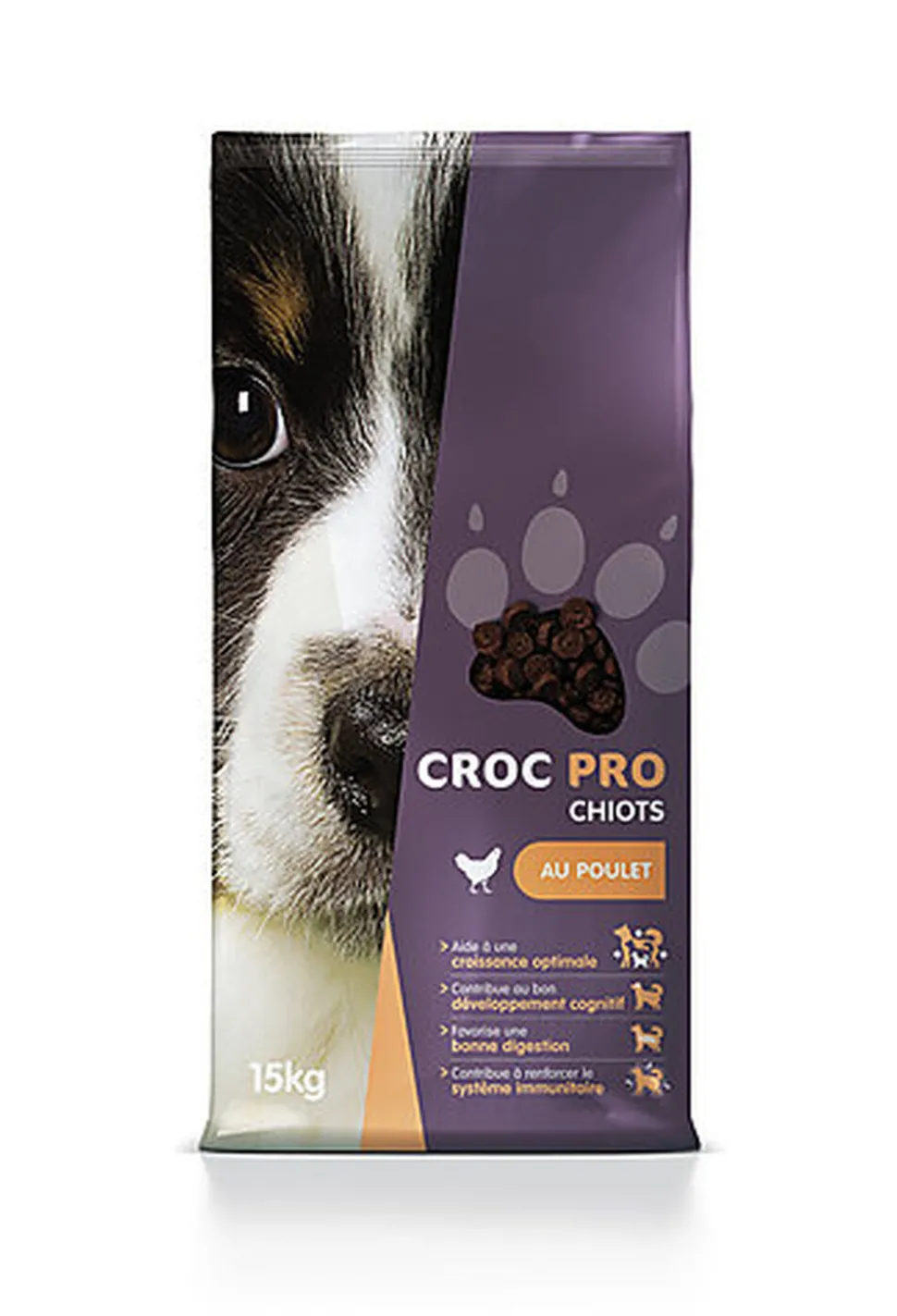 Croc Pro - Croquettes au Poulet pour Chiots - 15Kg