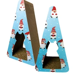 Croci - Griffoir en Carton CAT SCRATCHER XMAS CLIMB TREE pour Chats - 32x22x57cm