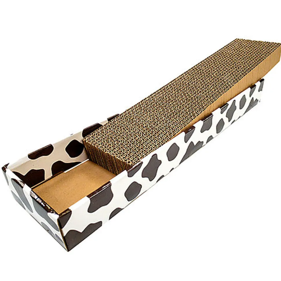 Croci - Griffoir Homedecor Cow en Carton pour Chats