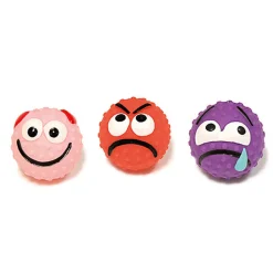 Croci - Jouet Balle Emoticône en Vinyle pour Chiens - 6,5cm