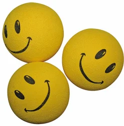 Croci - Jouet Balle Smile Jaune pour Chats - 4,5cm