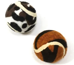 Croci - Jouet Balle Tennis Animalier pour Chats - 3,8cm
