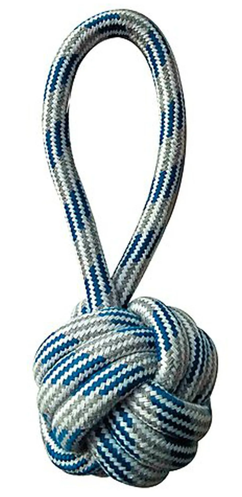 Croci - Jouet Boule en Corde avec Poignée Bleu pour Chiens - 20cm
