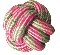 Croci - Jouet Boule en Corde Rose pour Chiens - 7,5cm