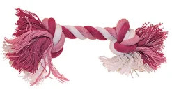 Croci - Jouet Corde 2 Nœuds Rose pour Chiens - 15cm