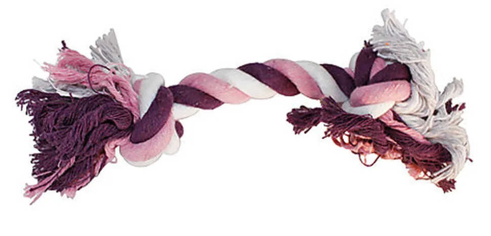 Croci - Jouet Corde 2 Nœuds Rose et Violet pour Chiens - 20cm