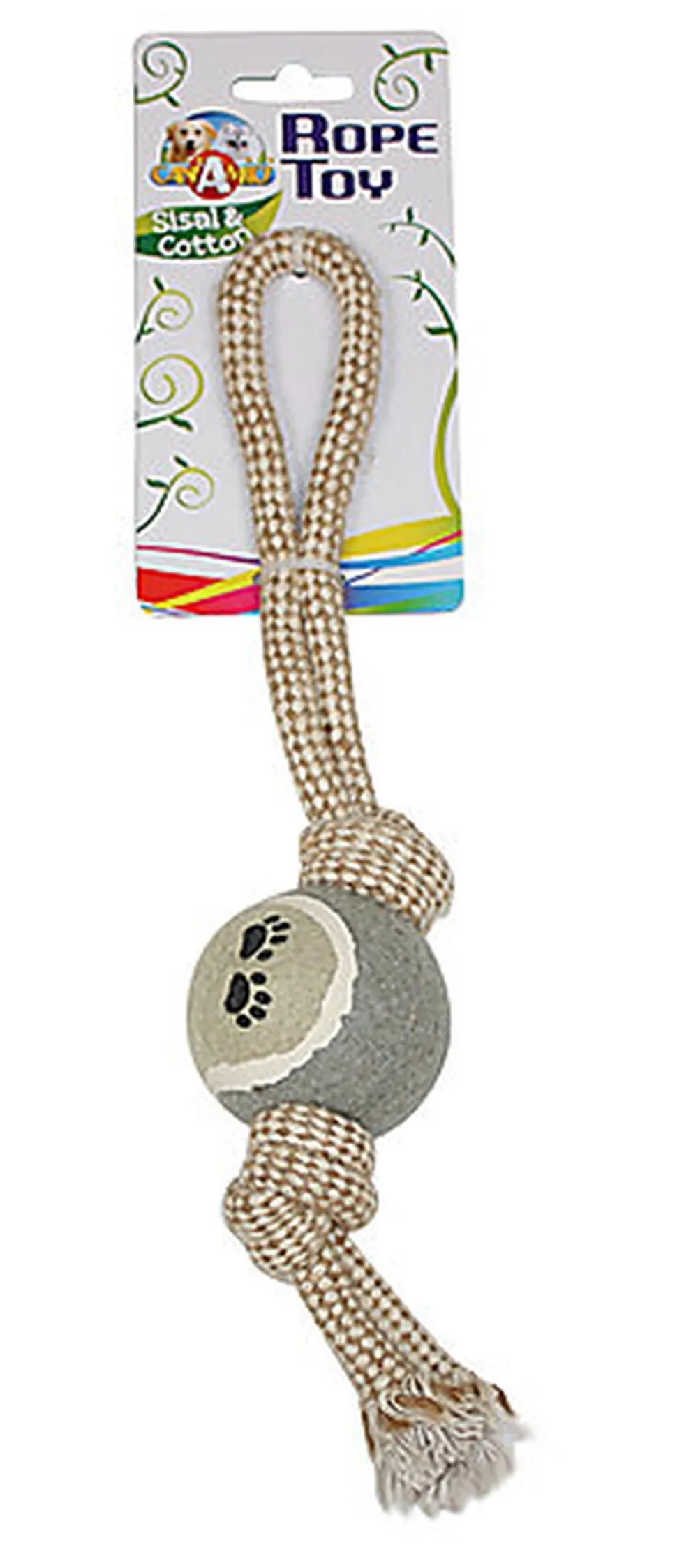 Croci - Jouet Corde avec Balle Tennis pour Chiens - 34cm