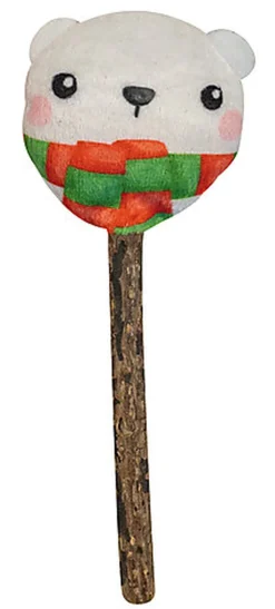 Croci - Jouet Noël Silverine Ours pour Chat - 15cm